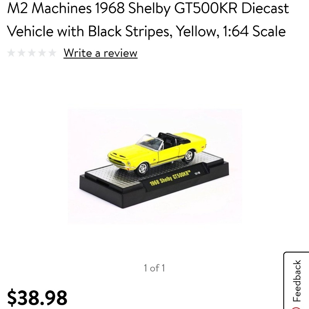 M2 machines 1968 shelby GT500KR